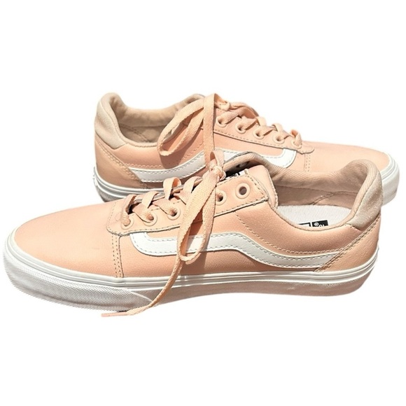 NEW VANS Ward Old Skool Low Top Sneakers Rose Smoke Pink and White Sz 8.5 - Picture 3 of 6